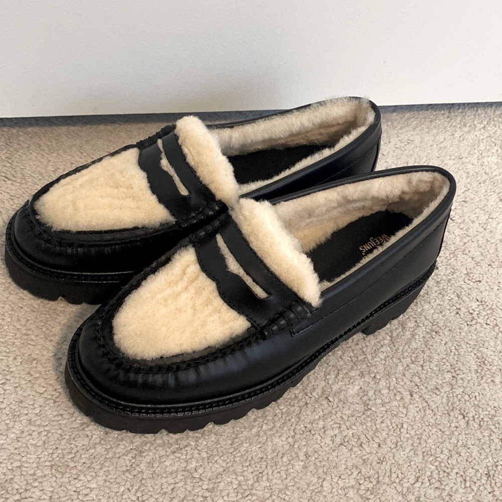 G H Bass Weejuns Whitney cozy super lug shoes